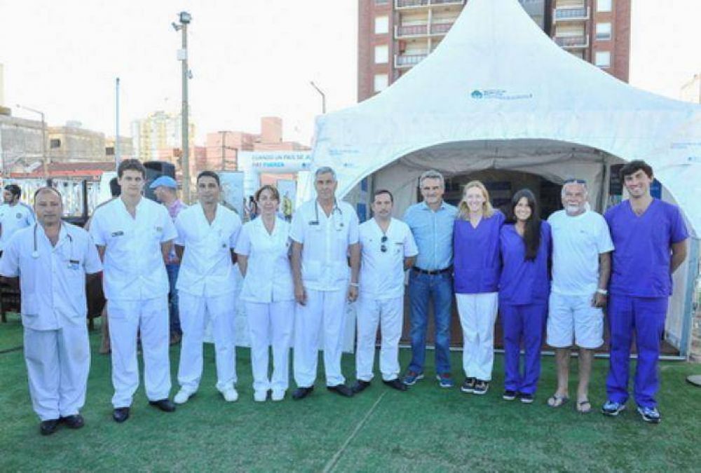Rossi: �M�s de 1500 personas visitaron el puesto de salud de Defensa en Mar de ajo�f
