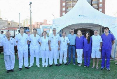 Rossi: �M�s de 1500 personas visitaron el puesto de salud de Defensa en Mar de ajo�f