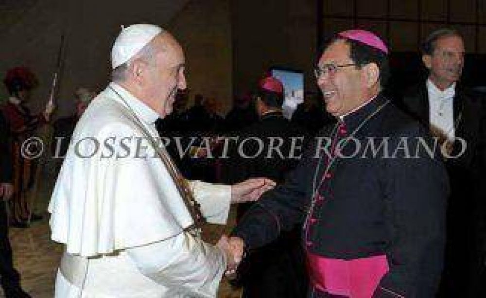 Obispo de Quilmes con el Papa Francisco