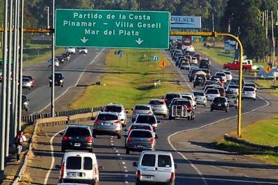 Pico m�ximo en Autov�a 2: se super� el promedio de 4 mil veh�culos por hora en ambos sentidos
