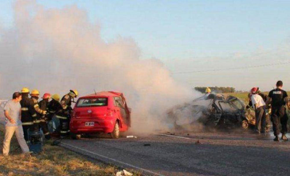 Accidente fatal e incendio en la ruta 85: al menos seis muertos