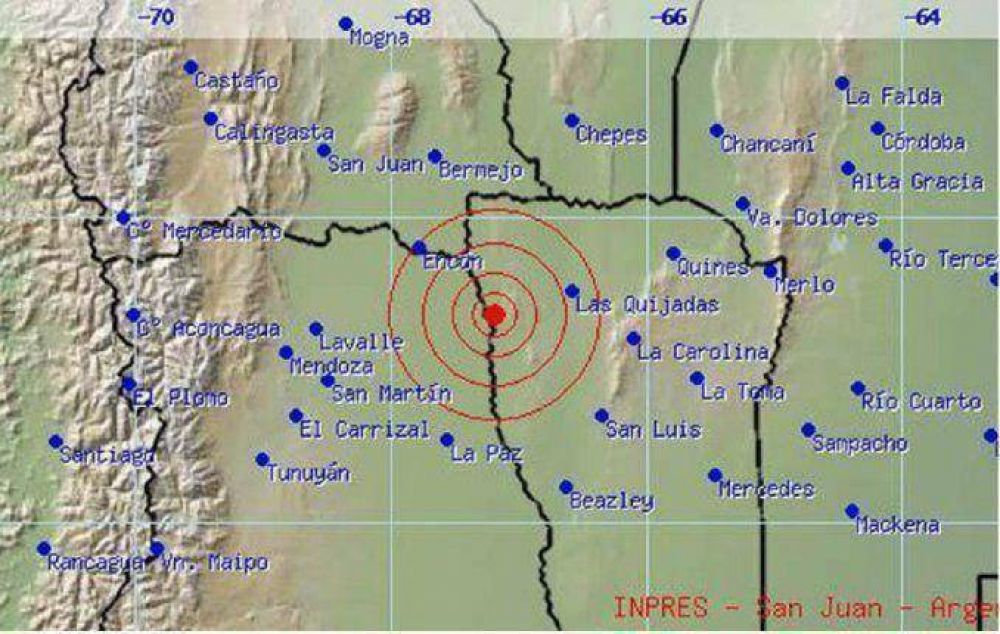 Temblor en San Juan: se sinti� en Mendoza y San Luis