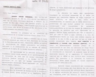Escollera del N�utico: radican denuncia penal por posible comisi�n de delitos ambientales