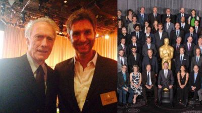 Dami�n Szifr�n palpita la entrega de los Oscar junto a una leyenda