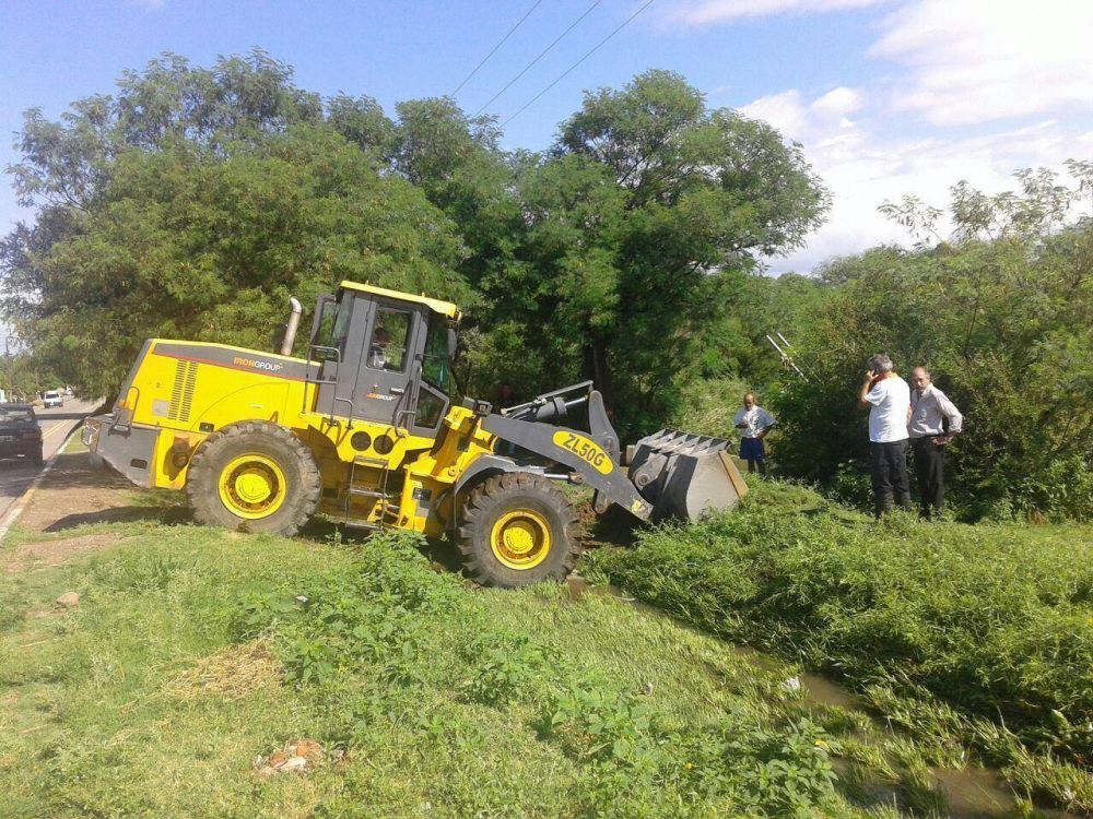 La Municipalidad realiz� trabajos en el barrio 9 de Julio para atenuar las consecuencias del temporal