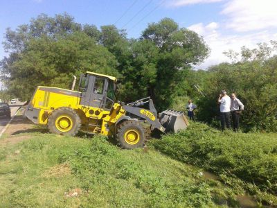 La Municipalidad realiz� trabajos en el barrio 9 de Julio para atenuar las consecuencias del temporal