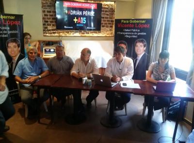 En conferencia de prensa, Adri�n P�rez cuestion� el incremento de tasas en Vicente L�pez