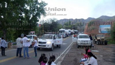 Corte de ruta de docentes en La Puerta de San Jos� de Bel�n