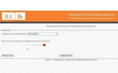 La Provincia habilit� sistema de turnos web para DNI y Pasaporte en Villa Rosa