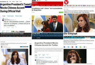 Medios del mundo critican a Cristina por su chiste sobre los chinos y 