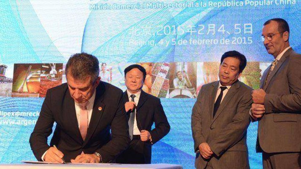 Urribarri firm� nuevos acuerdos con China por u$s250 millones