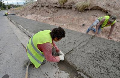 Nuevas veredas y rampas en Terrazas de Neuqu�n