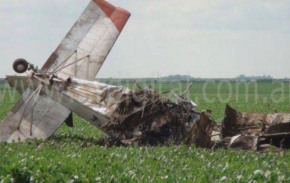 Cay avioneta fumigadora en Villa Huidobro y muri el piloto