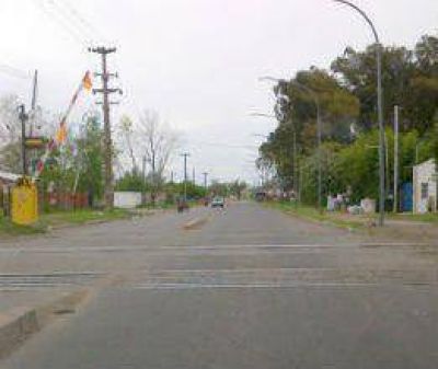 Obras sobre las v�as y la estaci�n de trenes  