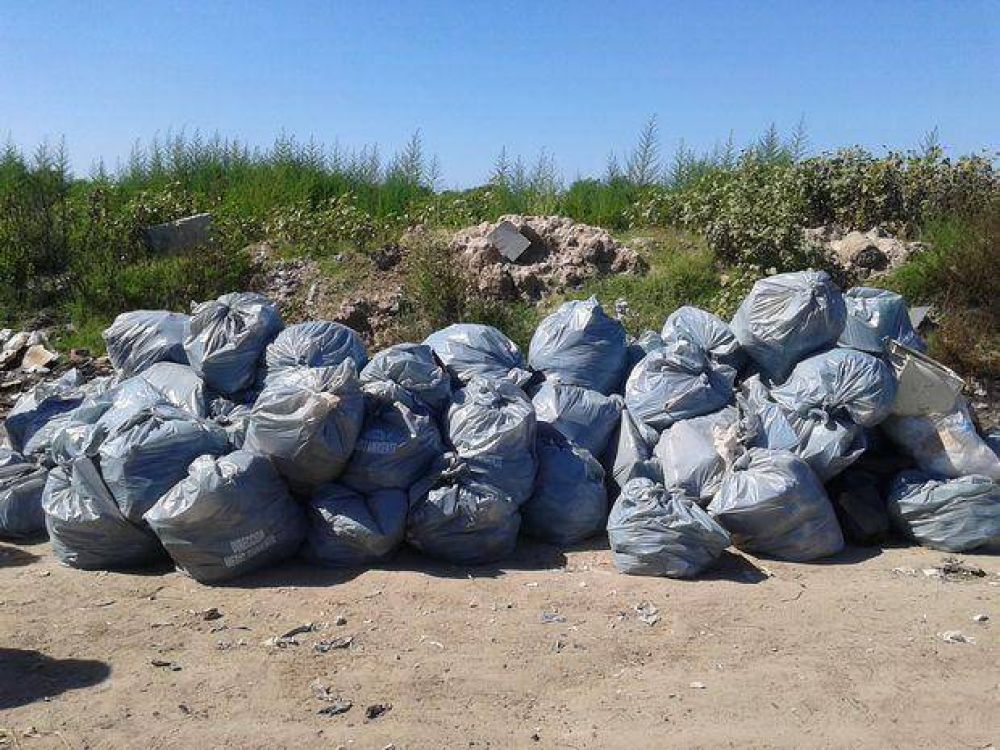 El Municipio y Sudam�rica limpiaron el predio frente a la plaza �Toto�