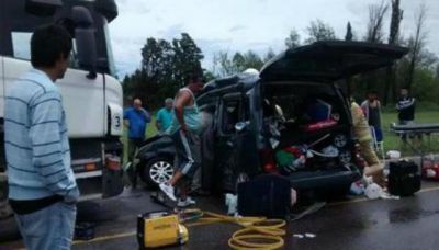 Cuatro heridos en un violento choque en el cruce de las rutas 8 y 36