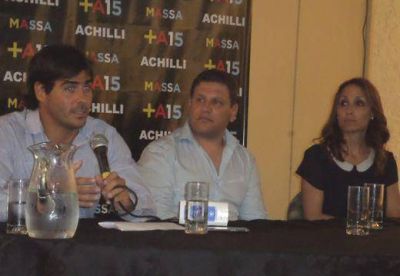 Achilli recibi� a Florencia Arietto en una charla sobre Seguridad