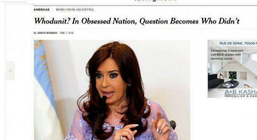 El New York Times compar� la muerte de Nisman con la de Kennedy