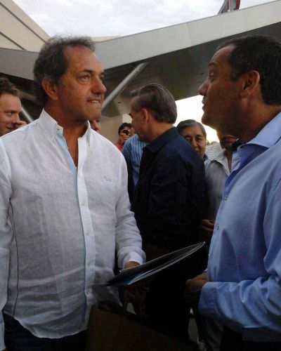 Iud con Scioli y Pichetto en General Roca