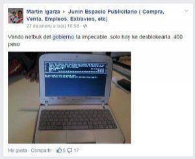 En Jun�n venden las netbooks del gobierno por Internet