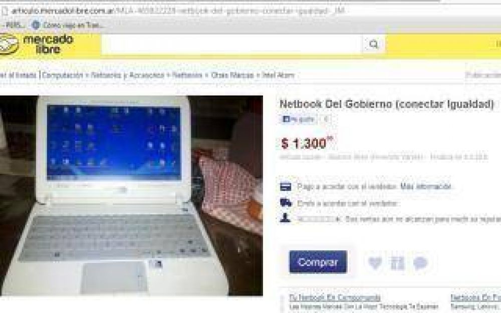 Alarma por venta ilegal de netbooks del programa Conectar Igualdad