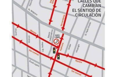 La comuna capitalina record� que varias arterias cambiar�n de sentido