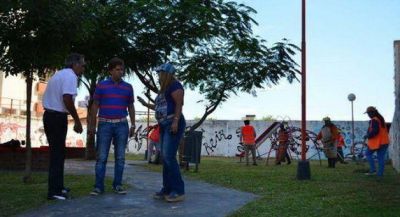 La comuna realizó trabajos de limpieza en villa Centenario