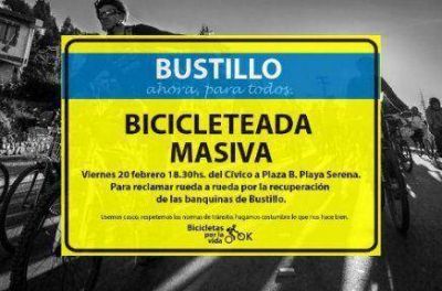Bicicleteada para reclamar banquinas en Bustillo