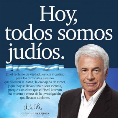 Pol�mica en las redes por afiche de De la Sota: 