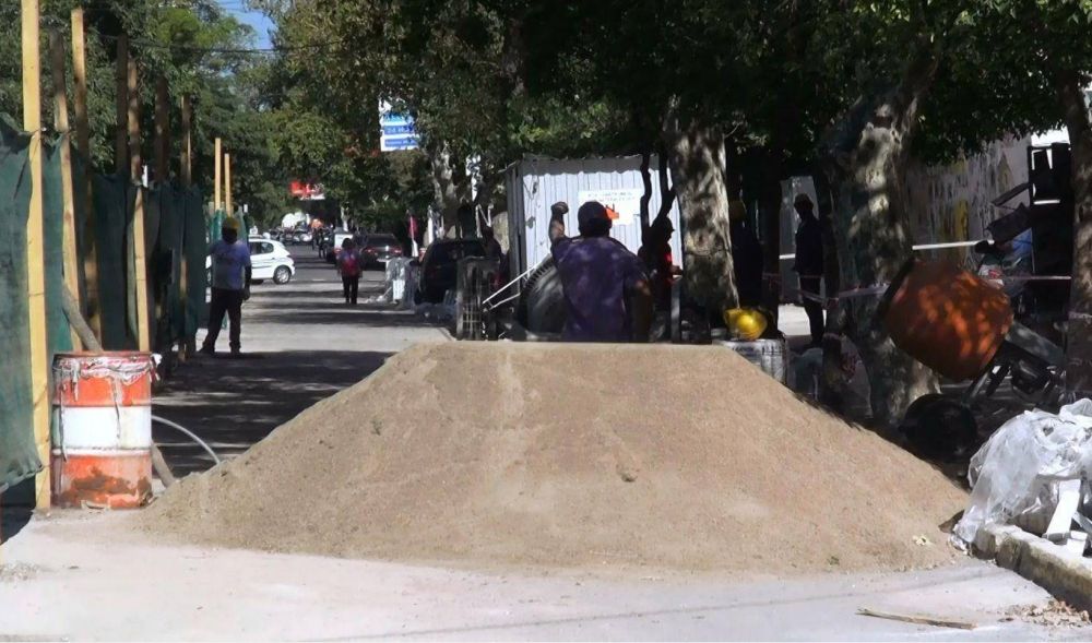  Avances en la obra de refuncionalizaci�n de la Avenida Illia