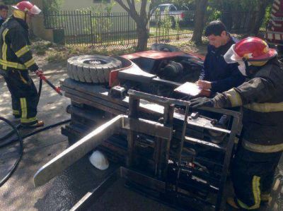 Falleci� aplastado por el Montacarga