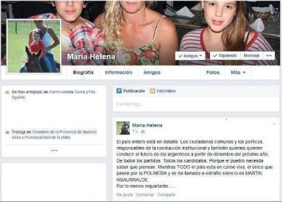 La mujer de Sol� se despach� contra Insaurralde