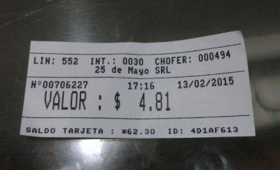 Aumento del boleto: siguen las quejas por el centavo que se cobra de m�s