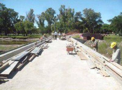 Avanzan la obras del Aliviador del Puente Viejo.
