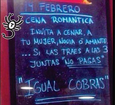 En el D�a de los Enamorados la mayor�a de las parejas elige celebrar cenando