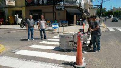 El Municipio comenz� a remarcar las se�alizaciones en la v�a p�blica