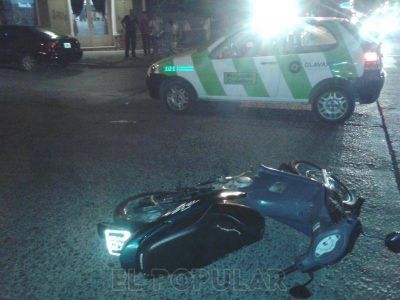 Accidente entre dos motos