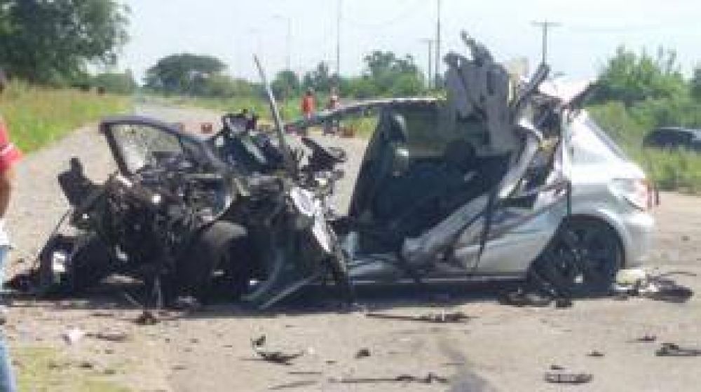 Violento choque en Santa Rosa de Leales