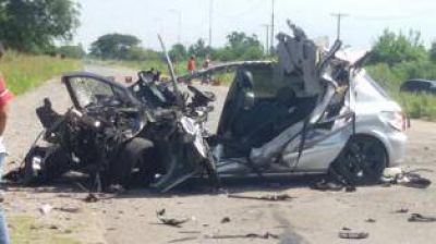Violento choque en Santa Rosa de Leales