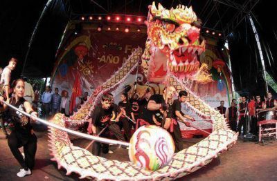 China se mud� a Belgrano para iniciar la fiesta de su A�o Nuevo