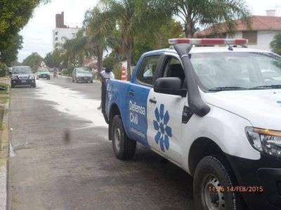 El tr�nsito en la avenida 520 muy complicado por un derrame de aceite