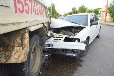 Conductor ebrio impact� a un cami�n