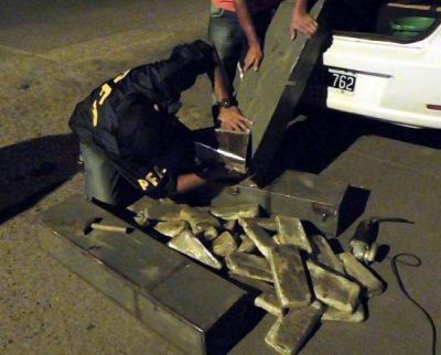 Un mendocino fue detenido con 134 kilos de marihuana