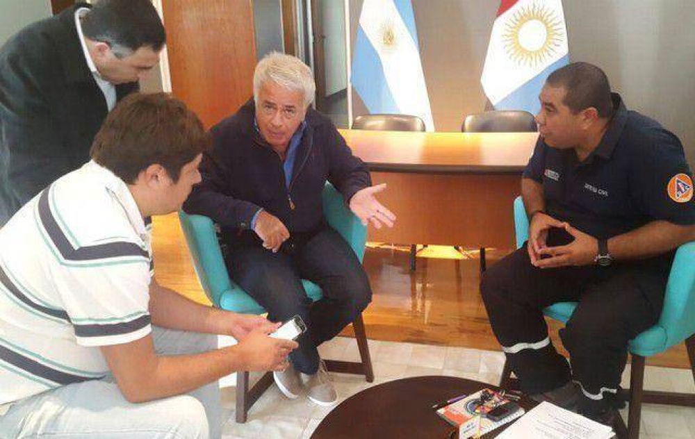 De la Sota valor� la ayuda del Gobierno nacional