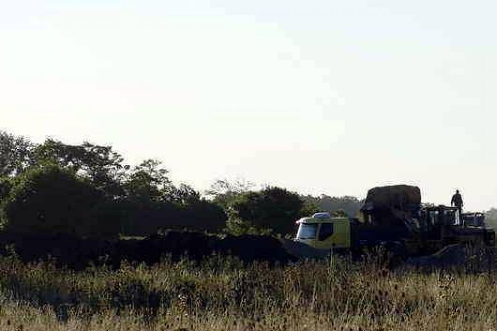 Detectan en Azul otra recarga de piedras en camiones: ahora en ruta 3
