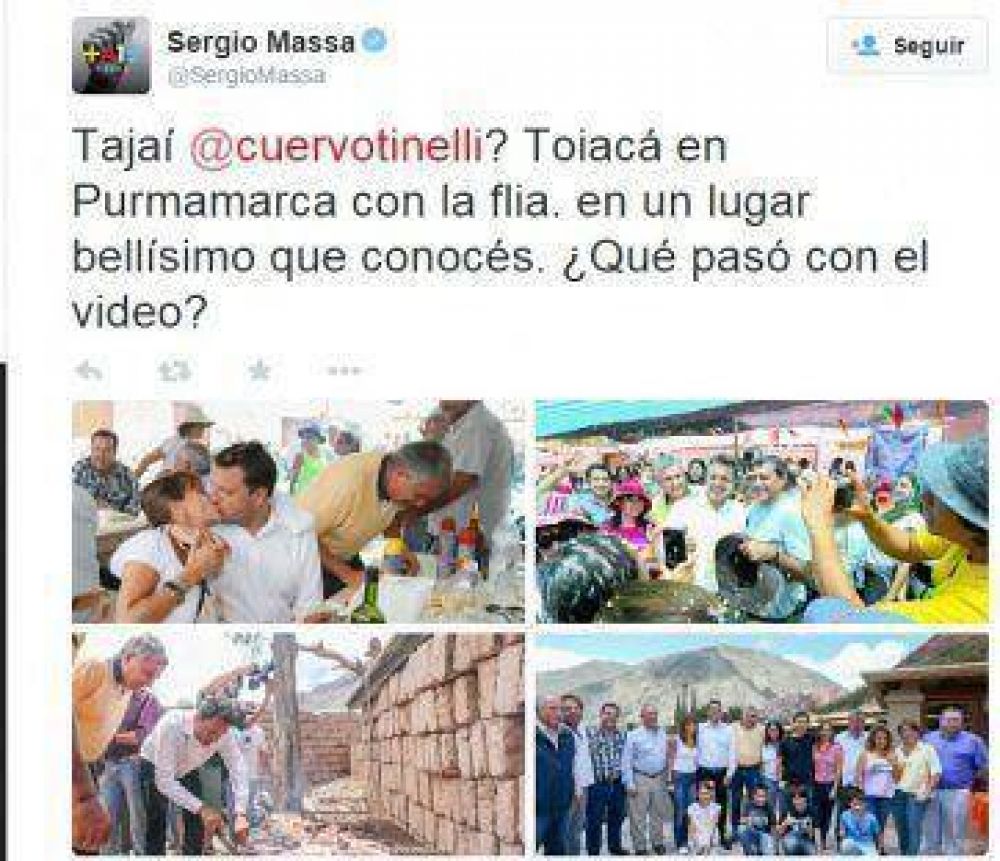 Tinelli se atras� y Massa reproch�