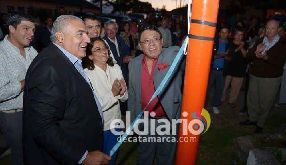 Luc�a inaugur� obras energ�ticas e h�dricas