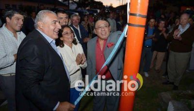 Luc�a inaugur� obras energ�ticas e h�dricas