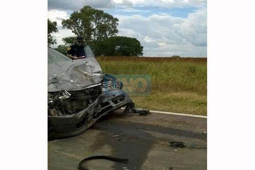Un muerto y tres heridos a ra�z de un choque frontal ocurrido en la ruta 12