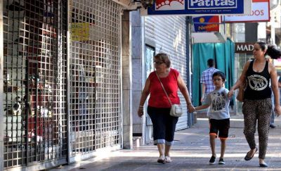 Comercios cerrados y pocas ventas en el fin de semana largo